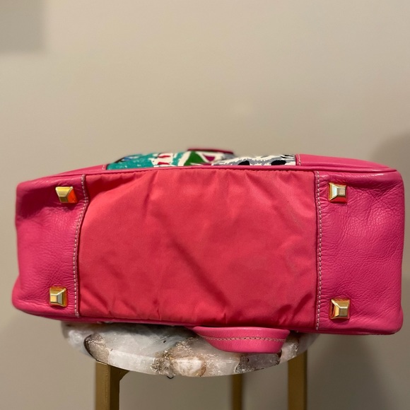 SOLD on eBay Limited Edition PRADA Canapa Leather St Venez Tote Handbag Pink Bag - Picture 6 of 11